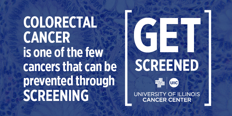 Colorectal cancer is one of the few cancers that can be prevented by screening