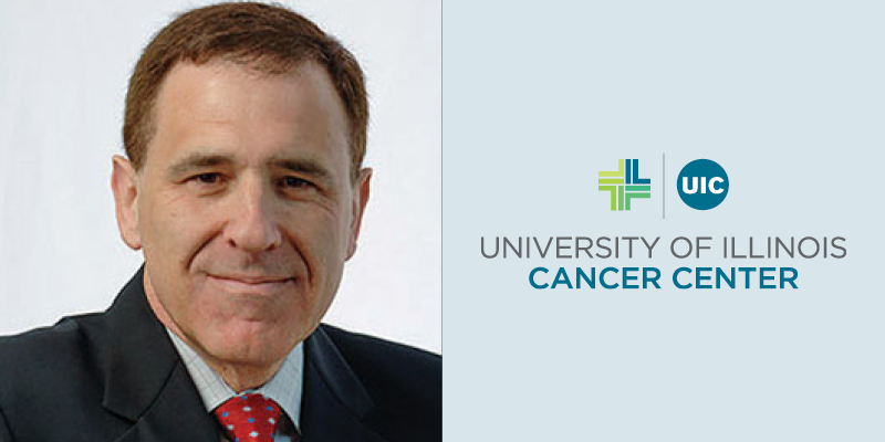 Lawrence Feldman photo with UI Cancer Center logo