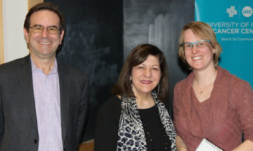 Margaret Foti spoke about her cancer research and AACR's mission on advancing cancer science.