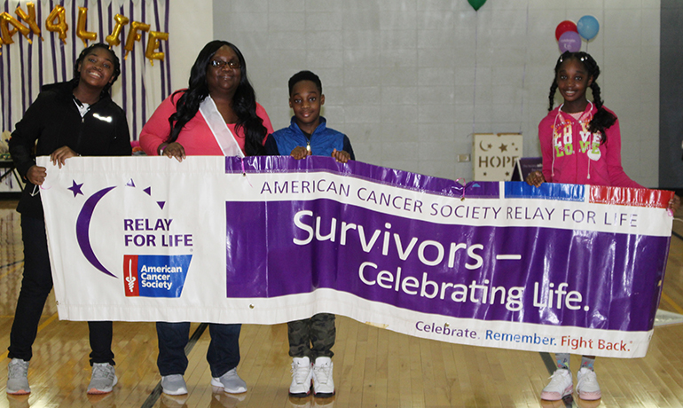 American Cancer Society Relay For Life- Survivors Celebrating Life.