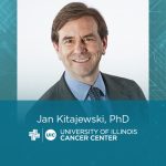 Jan Kitajewski photo with his name and the University of Illinois Cancer Center logo