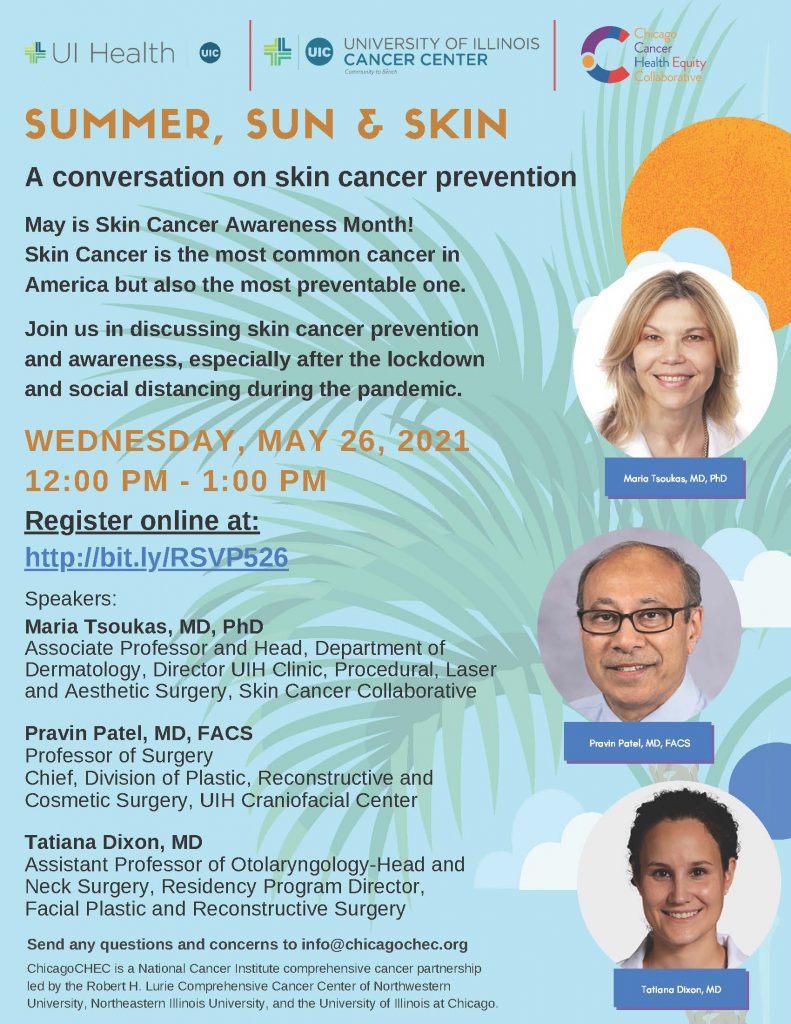 Skin Cancer Event flyer