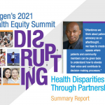 Health Equity Summit graphic with Karriem Watson's photo