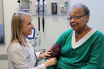 Doctor treating patient