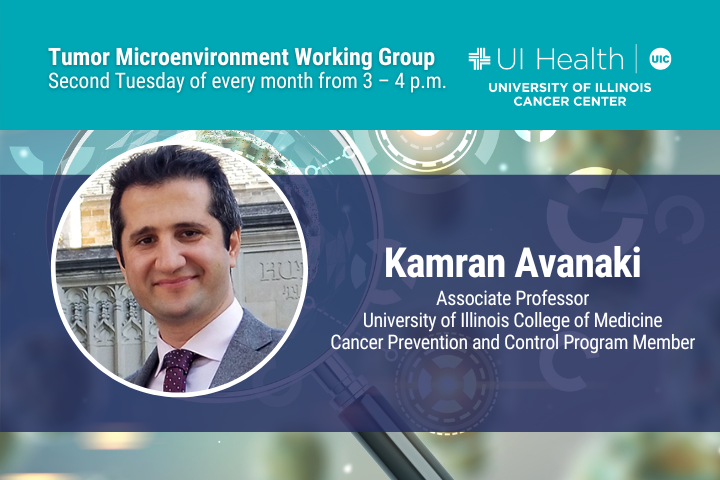 Working Group Graphic with a photo of Kamran Avanaki, PhD, MS