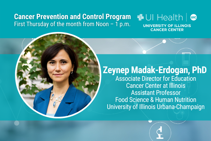 Cancer Prevention and Control Graphic with Zeynep Madak-Erdogan, PhD