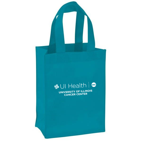 Teal Tote Bag with White Logo