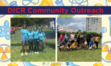 The DICR undergraduate students at the American Cancer Society (ACS) Walk & Roll fundraiser and the Chicago Chinatown Chamber of Commerce 2024 Dragon Boat Race for Literacy.