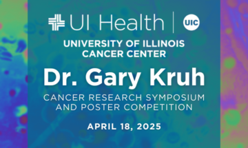 Image promoting Dr. Gary Kruh Cancer Research Symposium and Student/Trainee Poster Competition