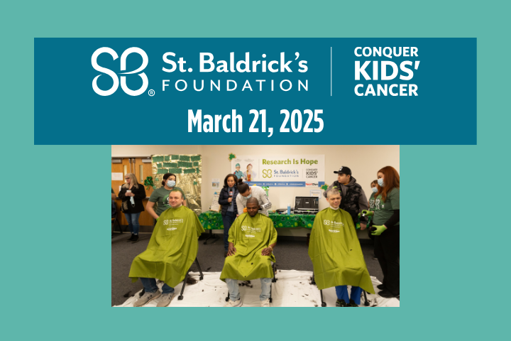 Image promoting St. Baldrick's Foundation fundraising event March 21 at UI Health