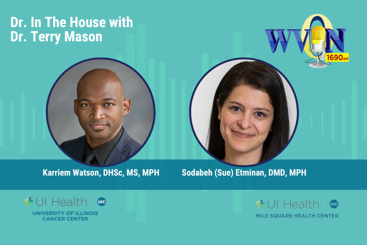 Join us on Sunday at 10 a.m. for WVON’s Dr. in the House featuring guests Karriem Watson and Sodabeh Etminan.