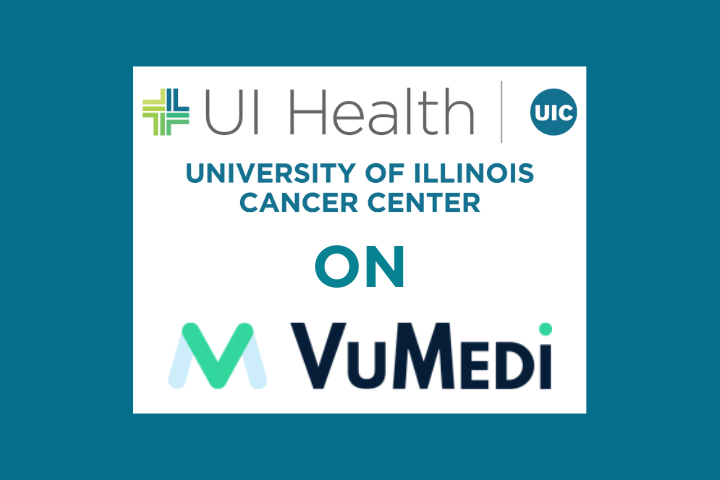 Image promotes University of Illinois Cancer Center channel on VuMedi