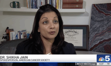 Photo of Shikha Jain, MD, FACP, on NBC 5