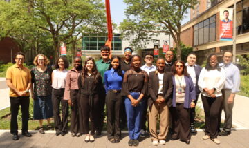 2025 ACS Cancer Research Internship Program cohort of undergraduate students and Cancer Center staff